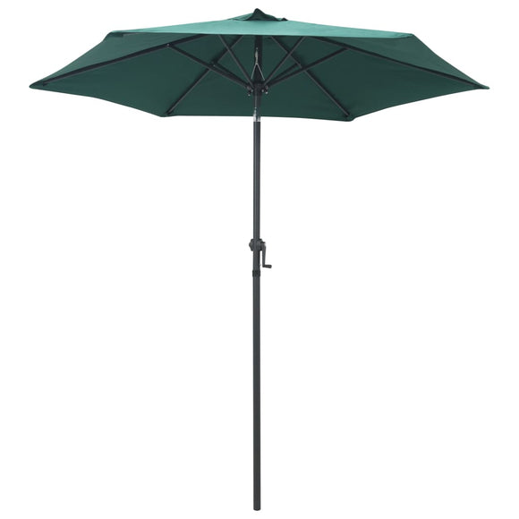 NNEVL Parasol Green 200x211 cm Aluminium
