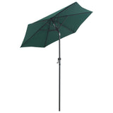 NNEVL Parasol Green 200x211 cm Aluminium