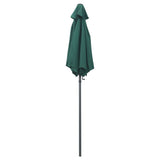 NNEVL Parasol Green 200x211 cm Aluminium