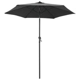 NNEVL Parasol Anthracite 200x211 cm Aluminium
