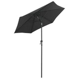 NNEVL Parasol Anthracite 200x211 cm Aluminium