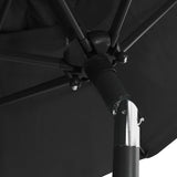 NNEVL Parasol Anthracite 200x211 cm Aluminium