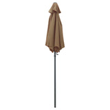 NNEVL Parasol Taupe 200x211 cm Aluminium