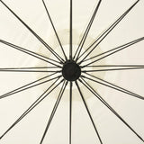 NNEVL Hanging Parasol White 3 m Aluminium Pole