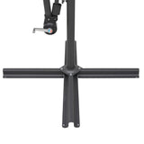 NNEVL Hanging Parasol White 3 m Aluminium Pole