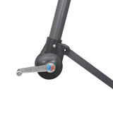 NNEVL Hanging Parasol White 3 m Aluminium Pole