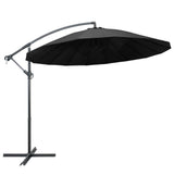 NNEVL Hanging Parasol Anthracite 3 m Aluminium Pole