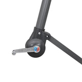 NNEVL Hanging Parasol Anthracite 3 m Aluminium Pole