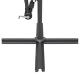 NNEVL Hanging Parasol Anthracite 3 m Aluminium Pole