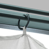 NNEVL Gazebo with Curtain 400x300 cm Cream Aluminium