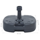 NNEVL Portable Umbrella Base Grey Sand / Water Filled