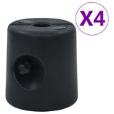 NNEVL Gazebo Weights 4 pcs PE Black
