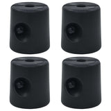 NNEVL Gazebo Weights 4 pcs PE Black