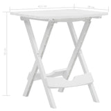 NNEVL Folding Garden Table 45.5x38.5x50 cm White