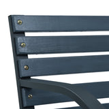 NNEVL Garden Bench 120 cm Grey Wood