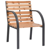 NNEVL Garden Chairs 2 pcs Wood