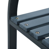 NNEVL Garden Chairs 2 pcs Grey Wood