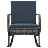 NNEVL Garden Rocking Chair Poly Rattan Anthracite