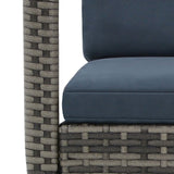 NNEVL Garden Rocking Chair Poly Rattan Anthracite