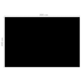 NNEVL Pool Cover Black 300x200 cm PE