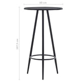 NNEVL Bar Table Black 60x107.5 cm MDF