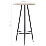 NNEVL Bar Table Oak 60x107.5 cm MDF