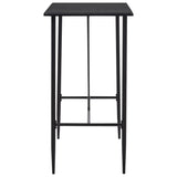 NNEVL Bar Table Black 120x60x110 cm MDF