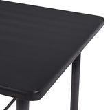 NNEVL Bar Table Black 120x60x110 cm MDF