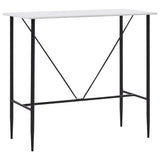 NNEVL Bar Table White 120x60x110 cm MDF