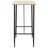 NNEVL Bar Table Oak 120x60x110 cm MDF