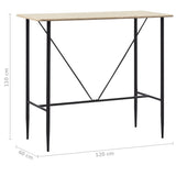 NNEVL Bar Table Oak 120x60x110 cm MDF