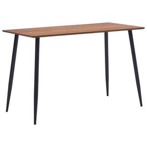 NNEVL Dining Table Brown 120x60x75 cm