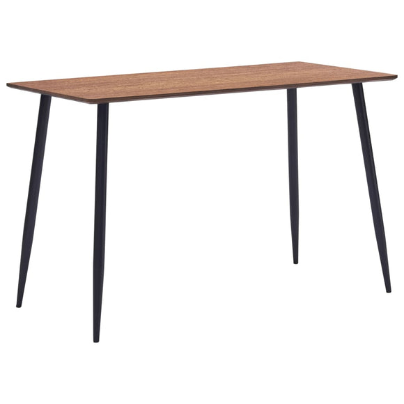 NNEVL Dining Table Brown 120x60x75 cm