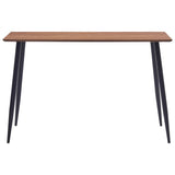 NNEVL Dining Table Brown 120x60x75 cm