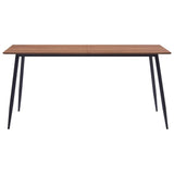 NNEVL Dining Table Brown 140x70x75 cm MDF