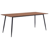 NNEVL Dining Table Brown 200x100x75 cm MDF