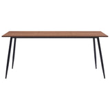 NNEVL Dining Table Brown 200x100x75 cm MDF