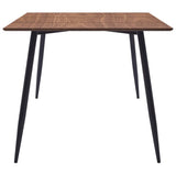 NNEVL Dining Table Brown 200x100x75 cm MDF