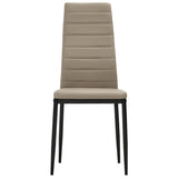 NNEVL Dining Chairs 6 pcs Cappuccino Faux Leather