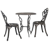 NNEVL 3 Piece Bistro Set Cast Aluminium
