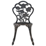 NNEVL 3 Piece Bistro Set Cast Aluminium