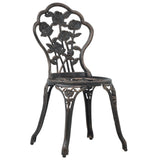 NNEVL 3 Piece Bistro Set Cast Aluminium