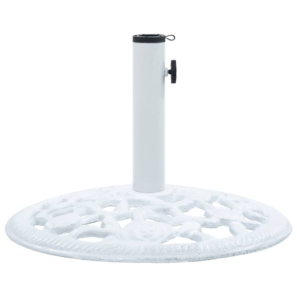NNEVL Umbrella Base White 12 kg 48 cm Cast Iron