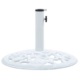 NNEVL Umbrella Base White 12 kg 48 cm Cast Iron