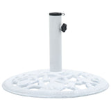 NNEVL Umbrella Base White 12 kg 48 cm Cast Iron