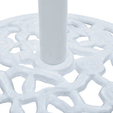 NNEVL Umbrella Base White 12 kg 48 cm Cast Iron