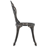 NNEVL Bistro Chairs 2 pcs Bronze Cast Aluminium