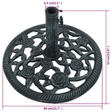 NNEVL Umbrella Base Green 9 kg 40 cm Cast Iron