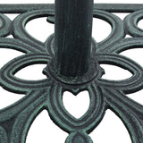NNEVL Umbrella Base Green 12 kg 49 cm Cast Iron