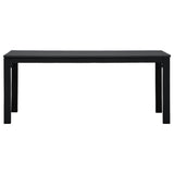 NNEVL Coffee Table Black 98x48x39 cm HDPE Wood Look